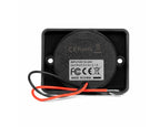 Vierkante waterdichte lader met rode LED-achtergrondverlichting, 2xUSB, 12/24V (64x48mm)