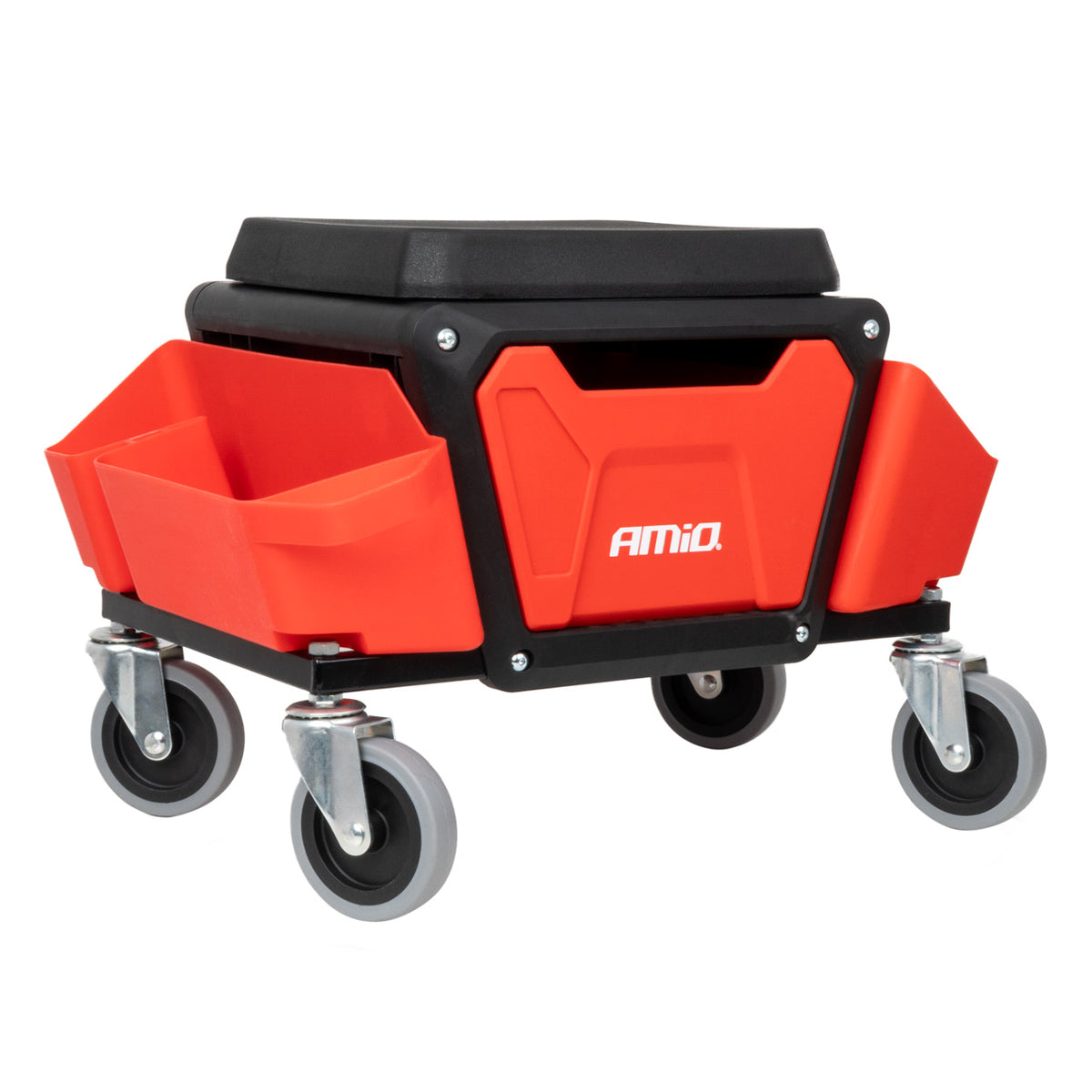 Verrijdbare werkstoel met gereedschapsopslag 150kg AMiO 04268 - AMiO 04268 - afbeelding 1