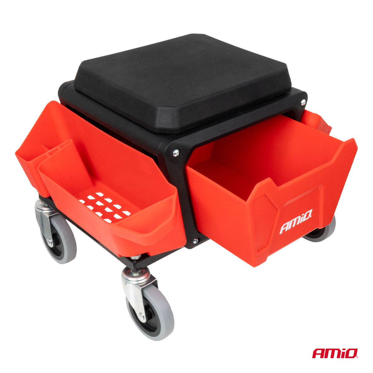 Verrijdbare werkstoel met gereedschapsopslag 150kg AMiO 04268 - AMiO 04268 - afbeelding 8