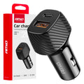 Autolader QC+PD 20W USB-A + USB-C AMiO 04282 - AMiO 04282 - afbeelding 1