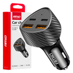Autolader 50W 2xUSB-A + 2xUSB-C AMiO 04284 - AMiO 04284 - afbeelding 1