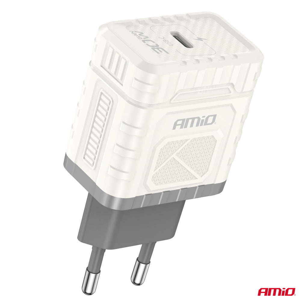 Wandlader Quick Charge GaN PD 30W USB-C AMiO 04285 - AMiO 04285 - afbeelding 2
