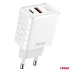 Wandlader Snellader GaN 38W USB-A + USB-C AMiO 04287 - AMiO 04287 - afbeelding 2