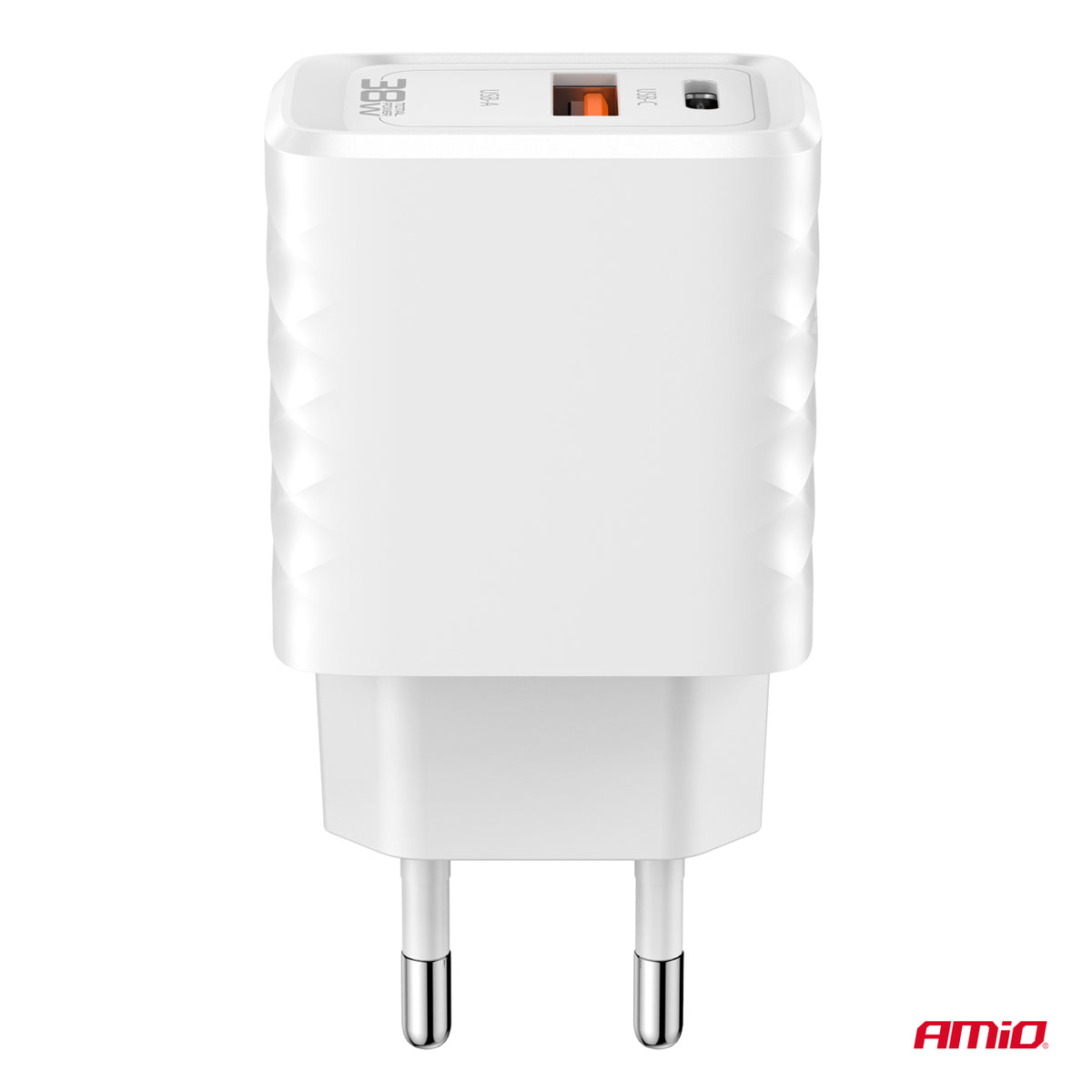 Wandlader Snellader GaN 38W USB-A + USB-C AMiO 04287 - AMiO 04287 - afbeelding 3