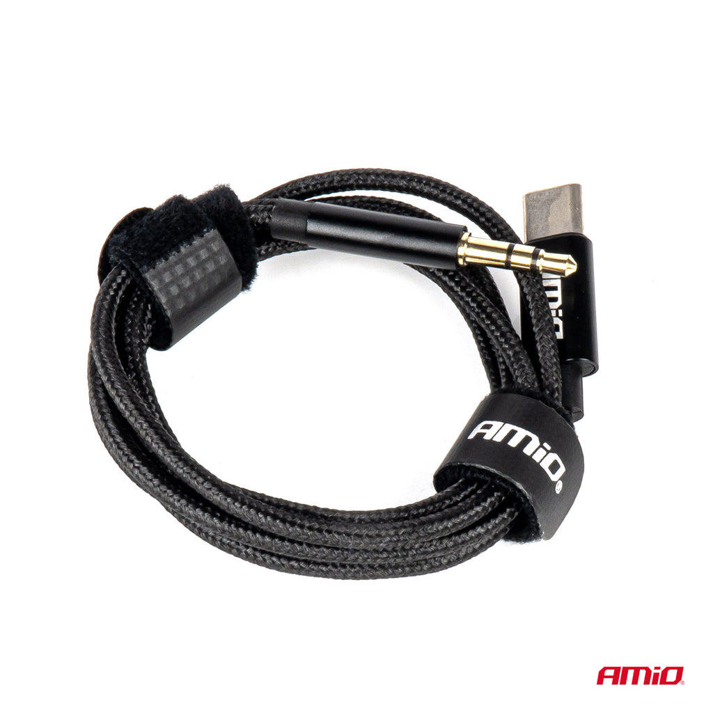Kabel USB-C NAAR TYPE AUX Mini Jack 3,5 mm 1 m AMiO 04294 - AMiO 04294 - afbeelding 4