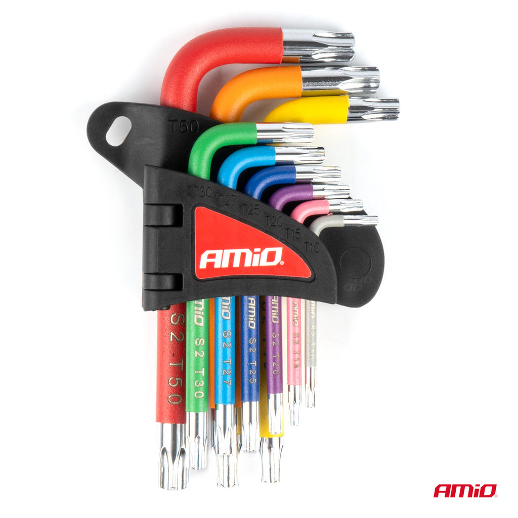 Torx sleutels S2 9st AMiO 04300 - AMiO 04300 - afbeelding 2