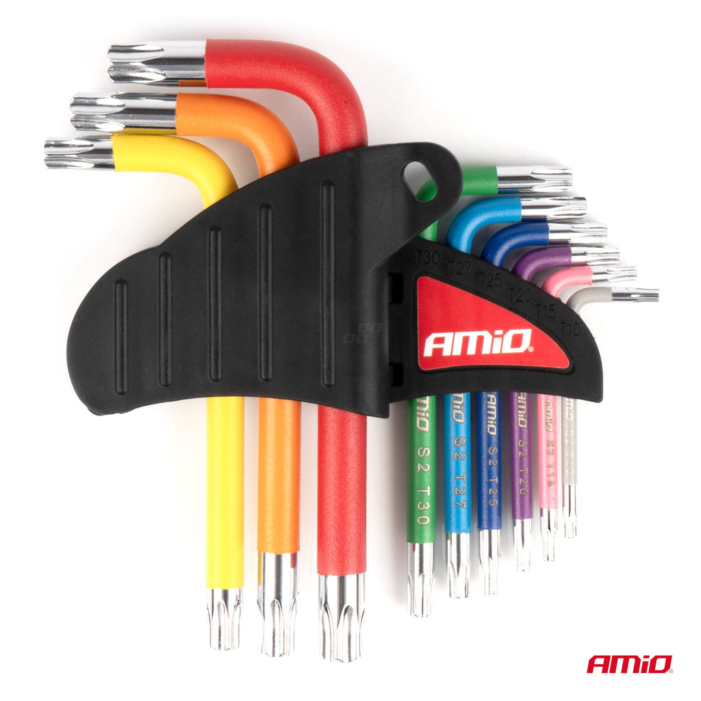Torx sleutels S2 9st AMiO 04300 - AMiO 04300 - afbeelding 3