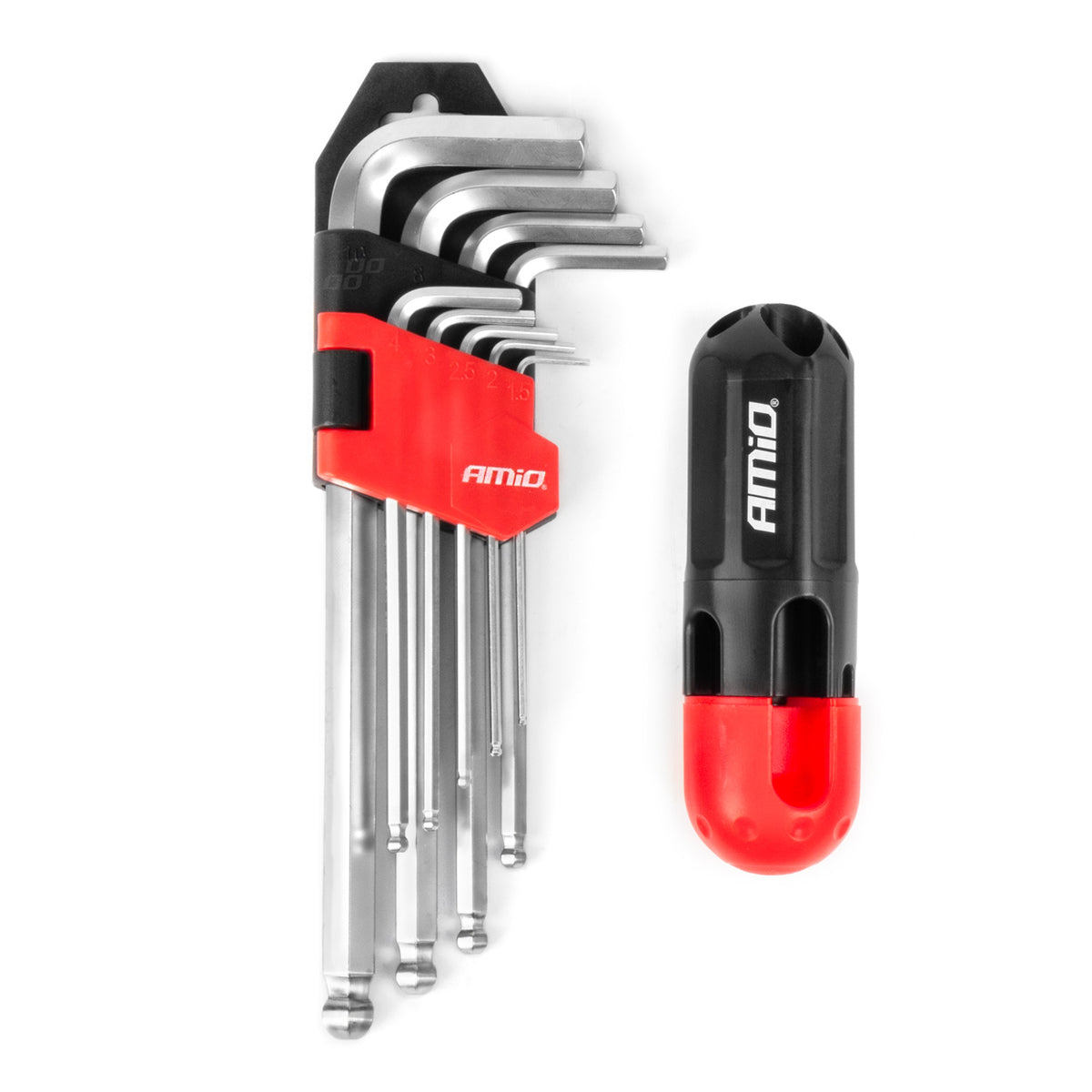 Imbus inbussleutels CRV 9st AMiO 04302 - AMiO 04302 - afbeelding 1