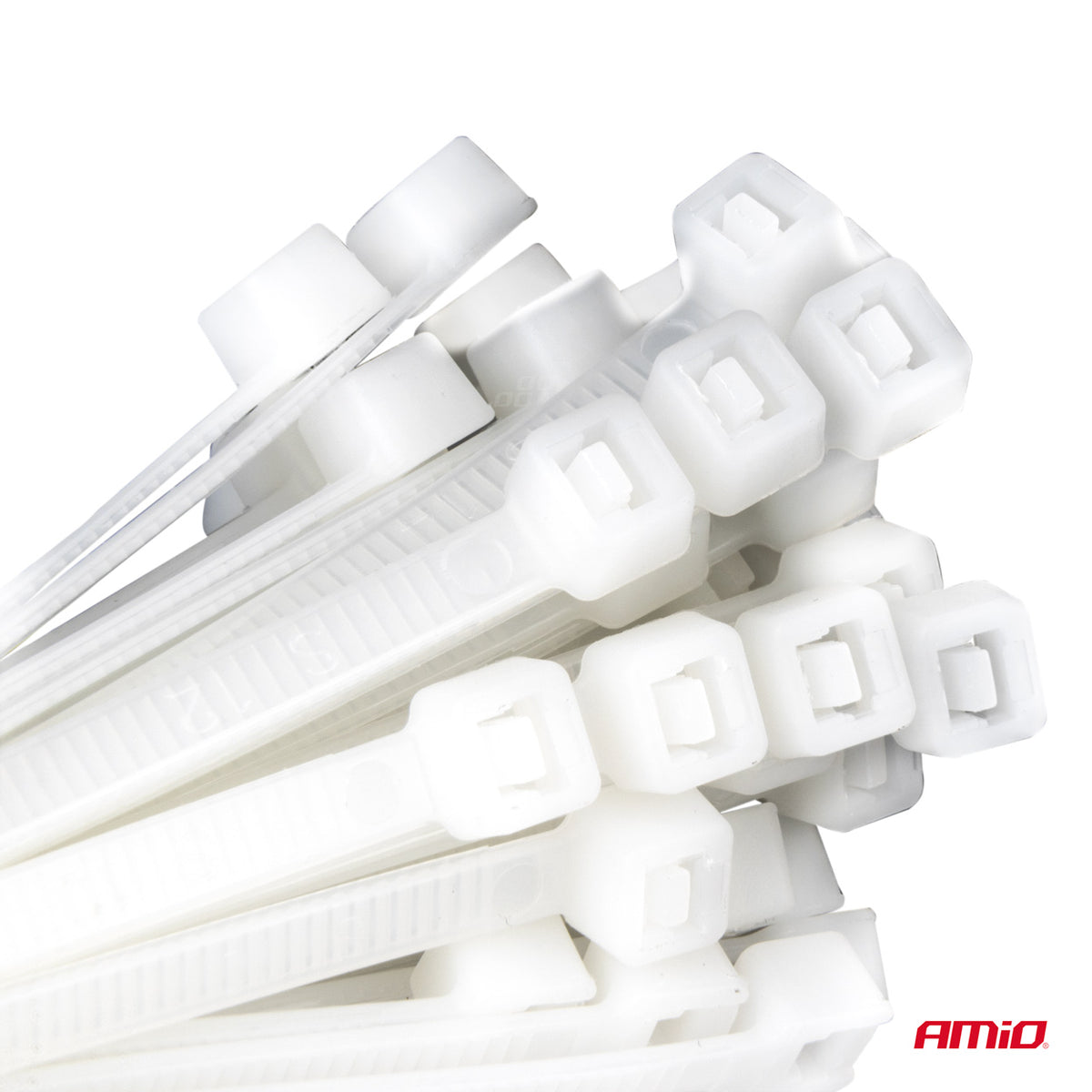 Witte kabelbinders 2,5×150mm 100 stuks AMiO 04306 - AMiO 04306 - afbeelding 3