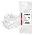 Witte kabelbinders 3,6×150mm 100 stuks AMiO 04308 - AMiO 04308 - afbeelding 1