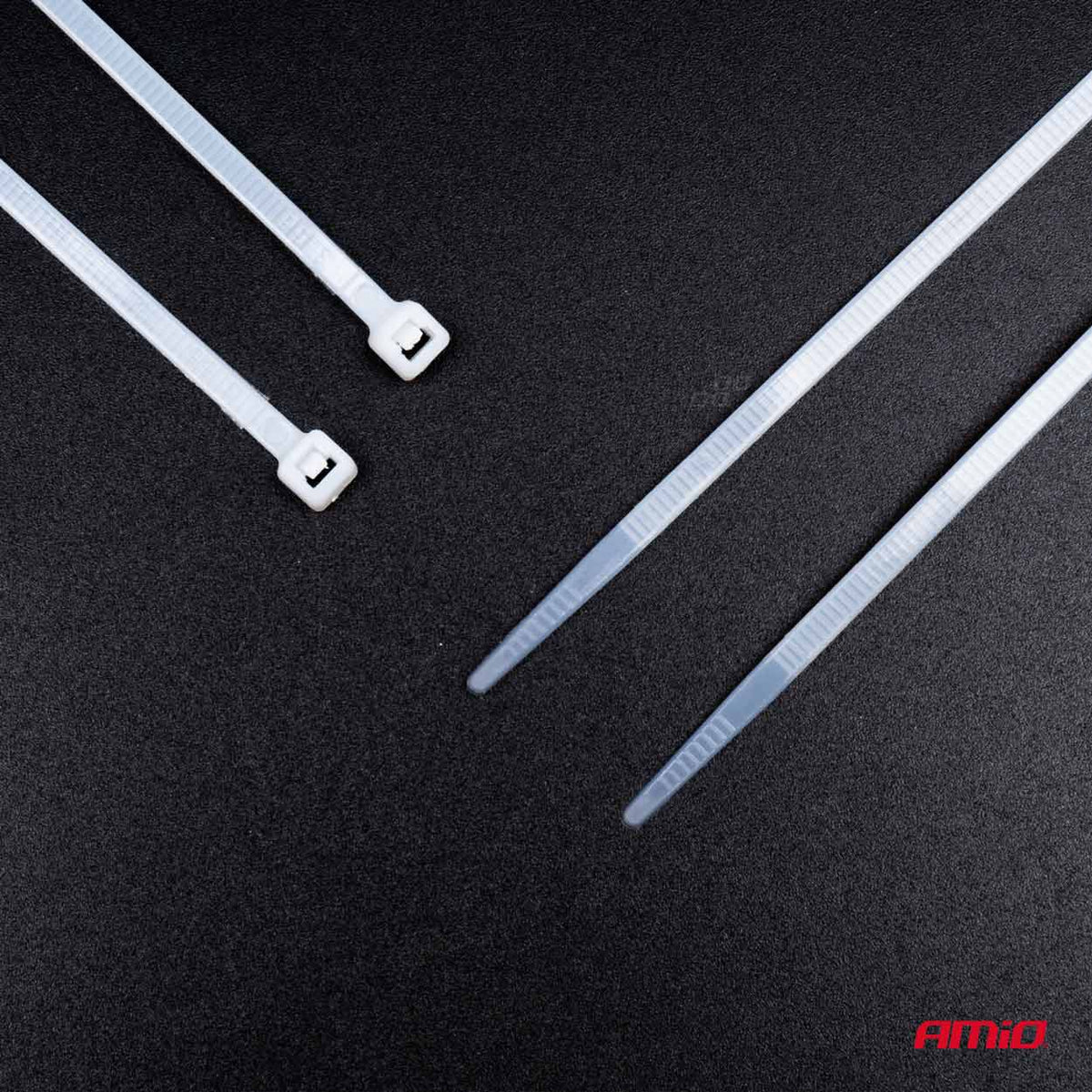 Witte kabelbinders 3,6×150mm 100 stuks AMiO 04308 - AMiO 04308 - afbeelding 4