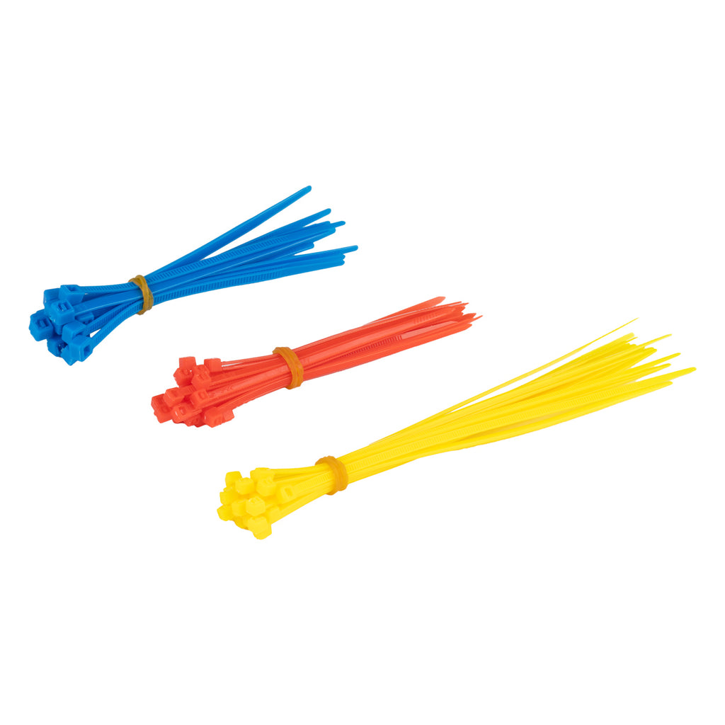 Meerkleurige kunststof kabelbinders set van 60 stuks. AMiO 04313 - AMiO 04313 - afbeelding 2
