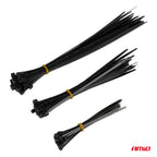 Kunststof kabelbinders zwart lange set 60 stuks AMiO 04315 - AMiO 04315 - afbeelding 2