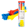 Veelkleurige kunststof kabelbinders set van 150 stuks. AMiO 04316 - AMiO 04316 - afbeelding 1
