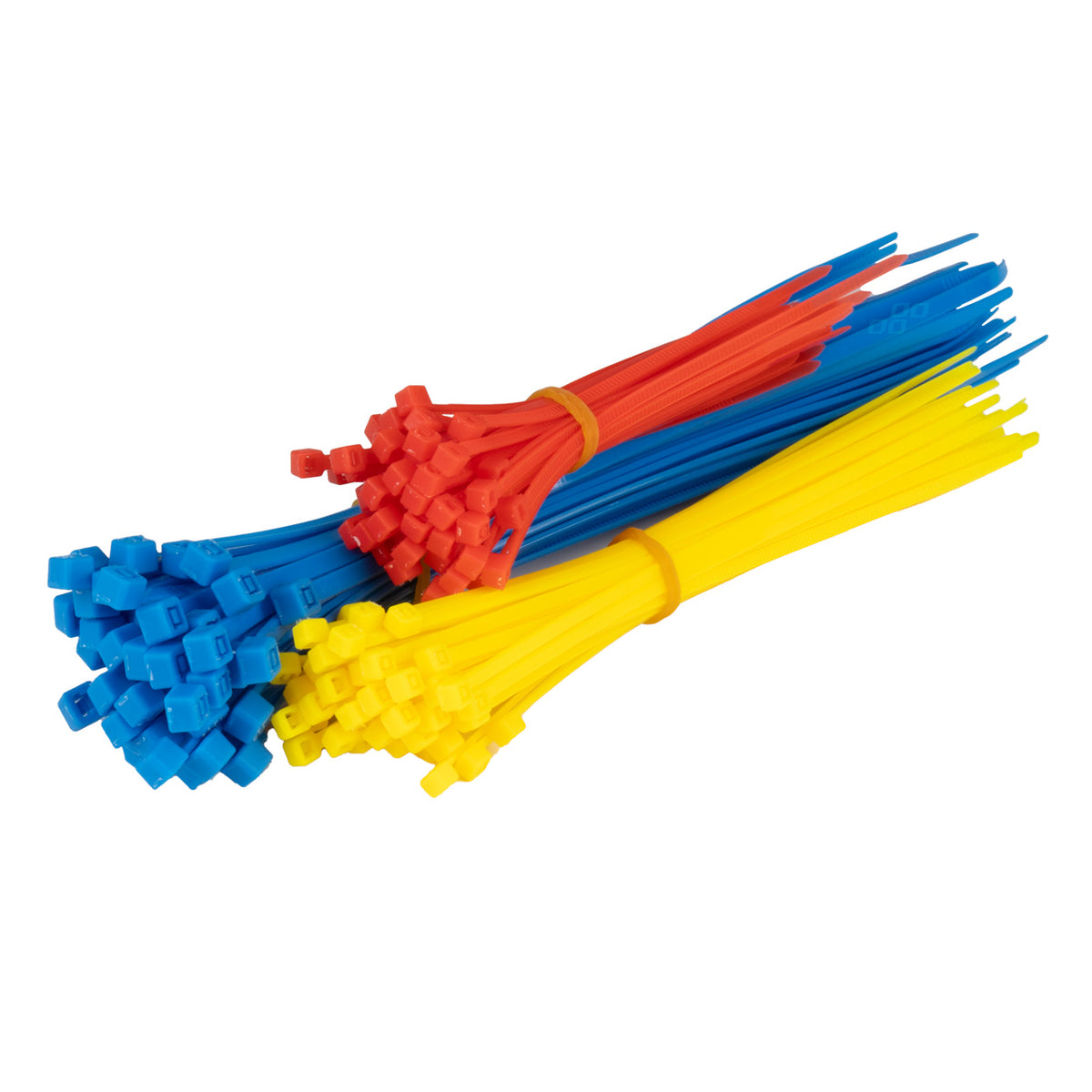 Veelkleurige kunststof kabelbinders set van 150 stuks. AMiO 04316 - AMiO 04316 - afbeelding 2