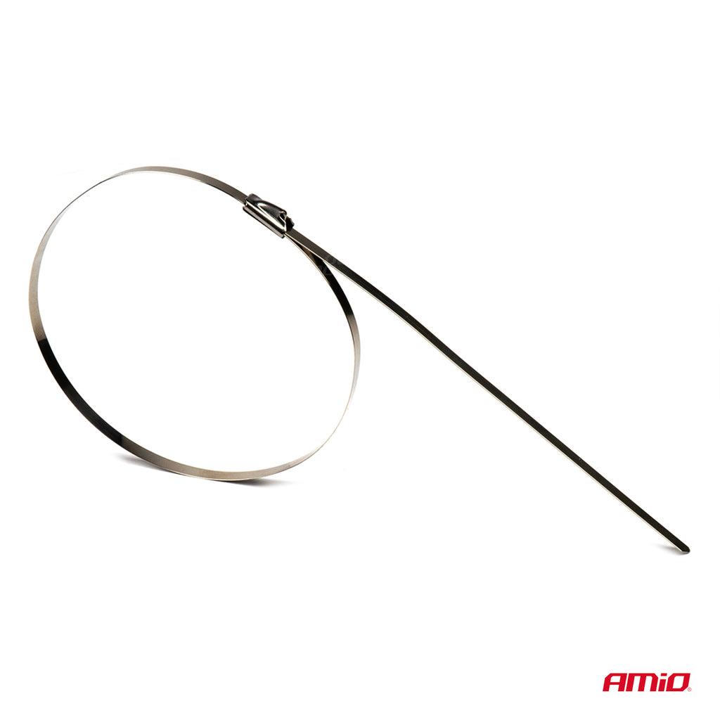 RVS metalen klemmen 7,9x400mm 100 stuks AMiO 04326 - AMiO 04326 - afbeelding 2