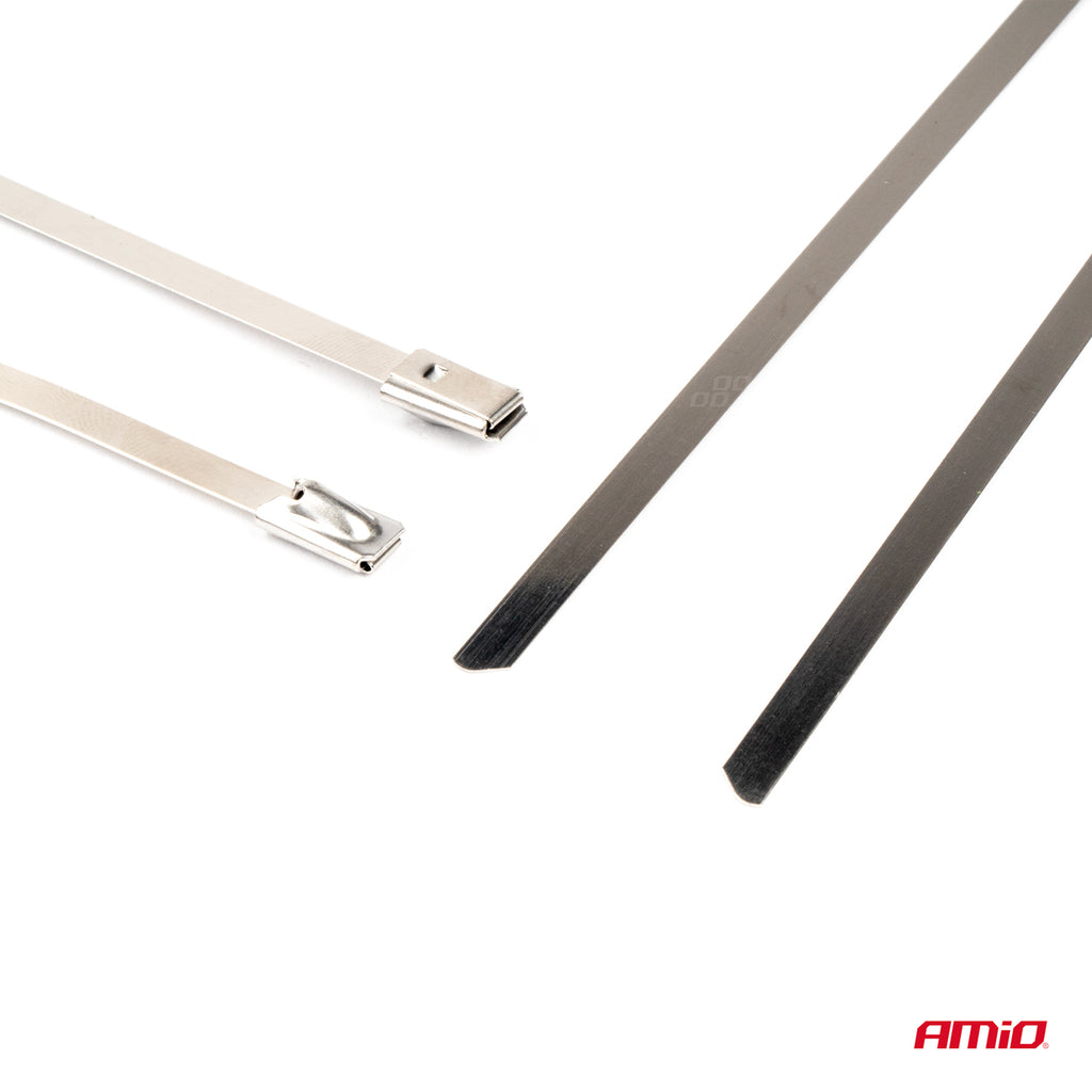 RVS metalen klemmen 7,9x400mm 100 stuks AMiO 04326 - AMiO 04326 - afbeelding 3
