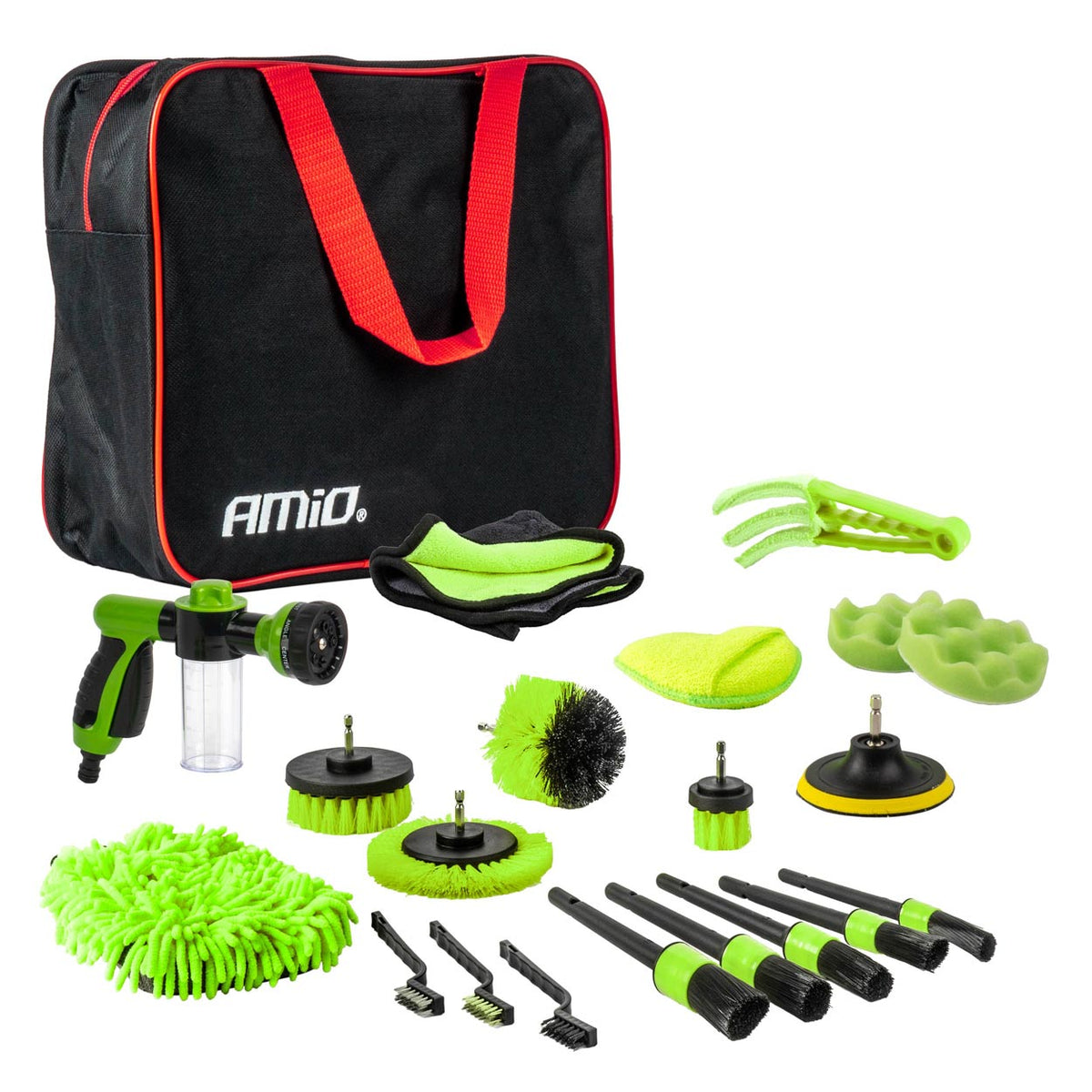 Auto detaillering en schoonmaak set AMiO 04330 - AMiO 04330 - afbeelding 1