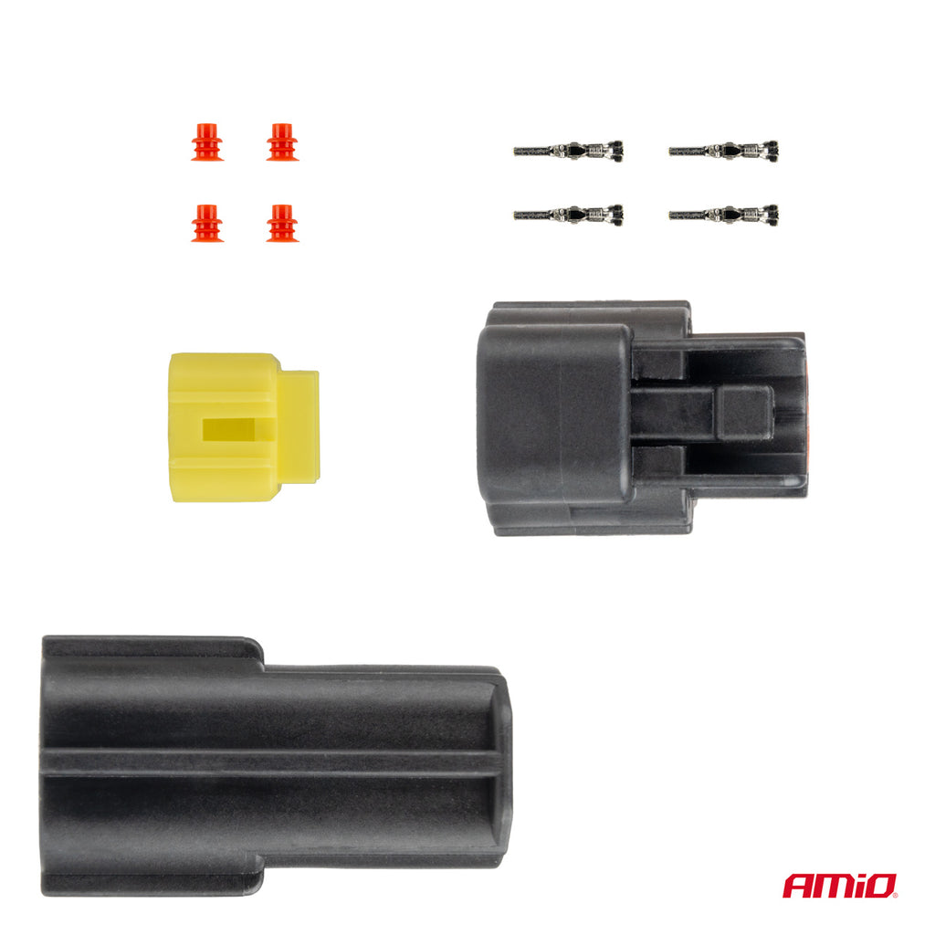 Connector stekker en stopcontact set 2 PIN 2.2mm AMiO 04346 - AMiO 04346 - afbeelding 3