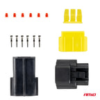 Connector stekker en stopcontact set 3 PIN 2.2mm AMiO 04347 - AMiO 04347 - afbeelding 3