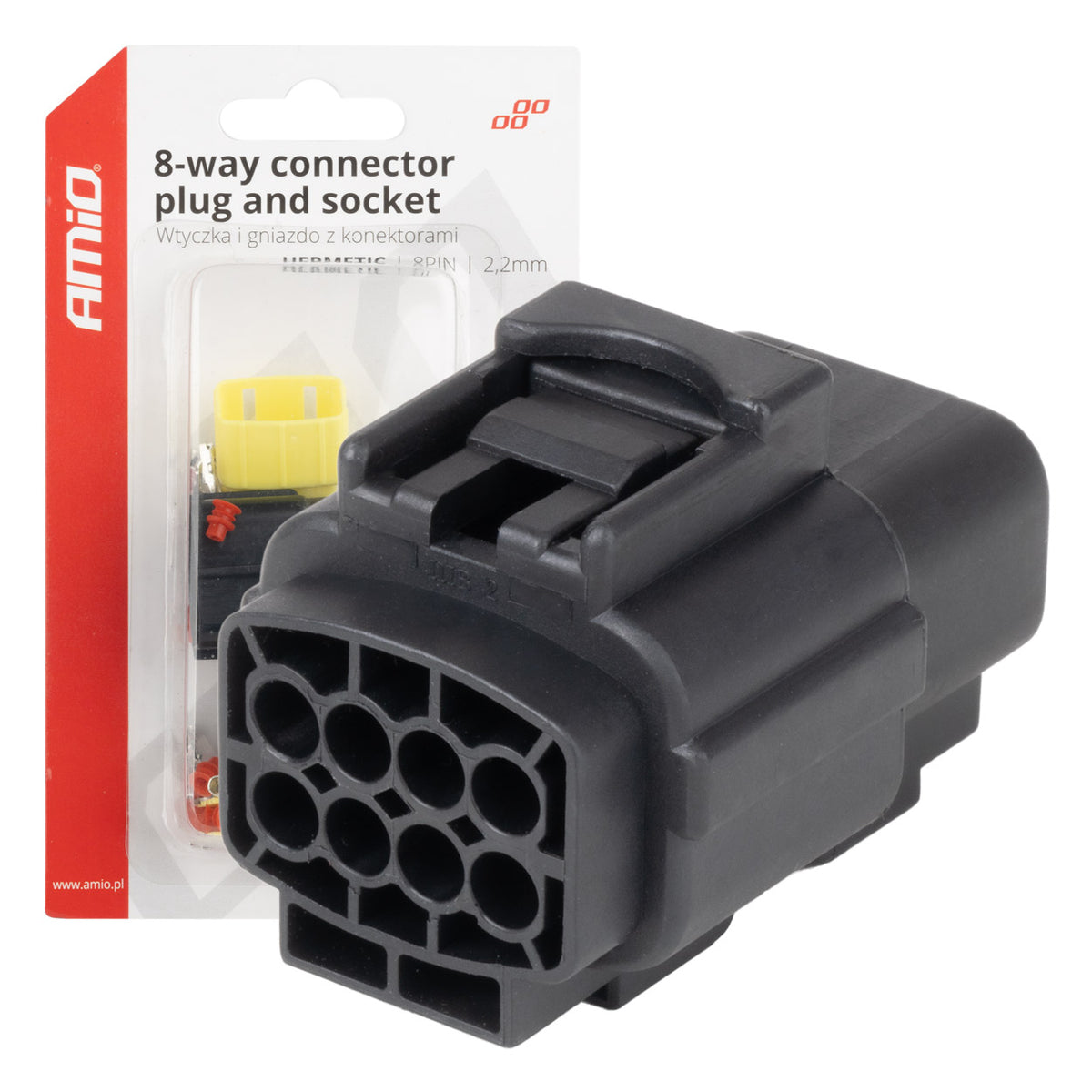Stekker- en stopcontactset 8 PIN 2,2 mm AMiO 04350 - AMiO 04350 - afbeelding 5