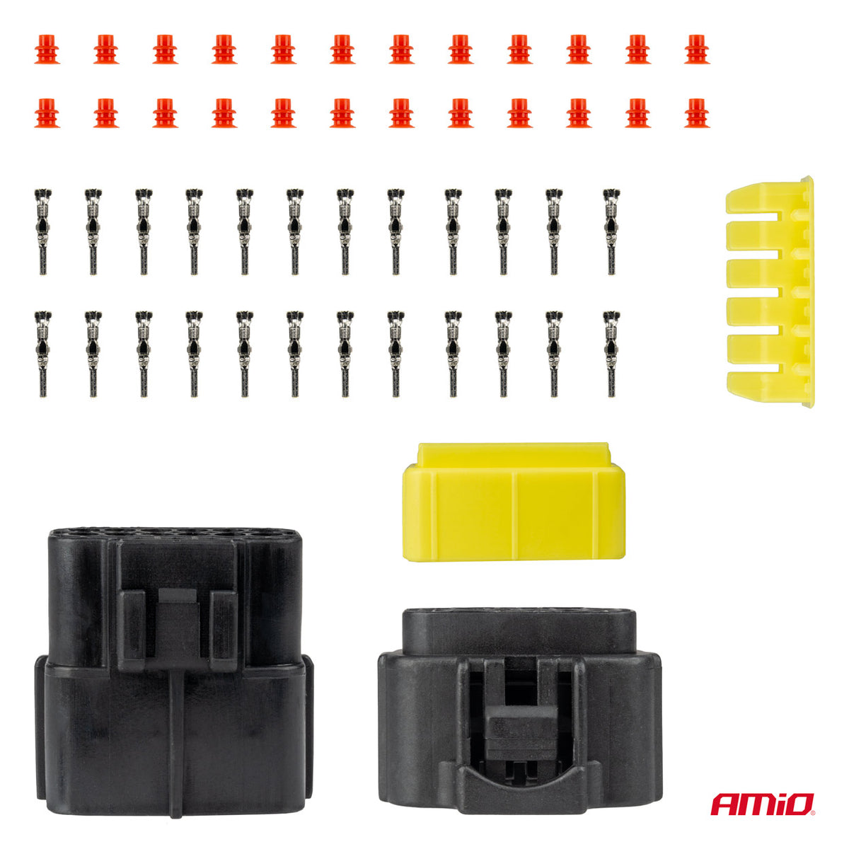 Stekker- en stopcontactset 12 PIN 2,2 mm AMiO 04352 - AMiO 04352 - afbeelding 3