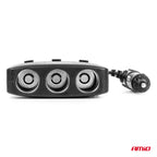 Drievoudige stekkerdoosoplader 2x USB A AAN/UIT-knop LED-indicator 12/24V 100W 70cm AMiO 04363 - AMiO 04363 - afbeelding 2