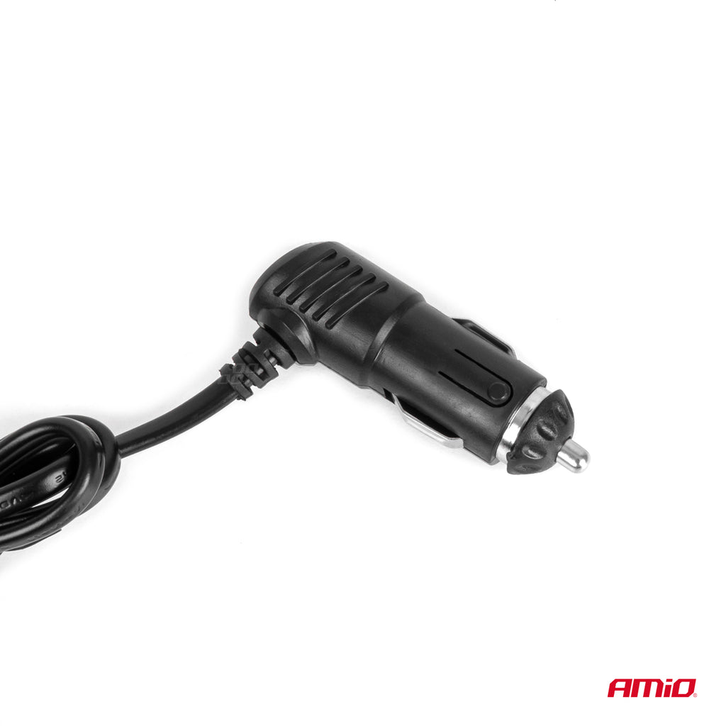 Drievoudige stekkerdoosoplader 2x USB A AAN/UIT-knop LED-indicator 12/24V 100W 70cm AMiO 04363 - AMiO 04363 - afbeelding 3