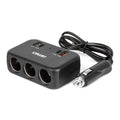 Drievoudige stekkerdoosoplader 1x USB A 1x USB C QC 4.0 12/24V 120W 80cm AMiO 04365 - AMiO 04365 - afbeelding 1