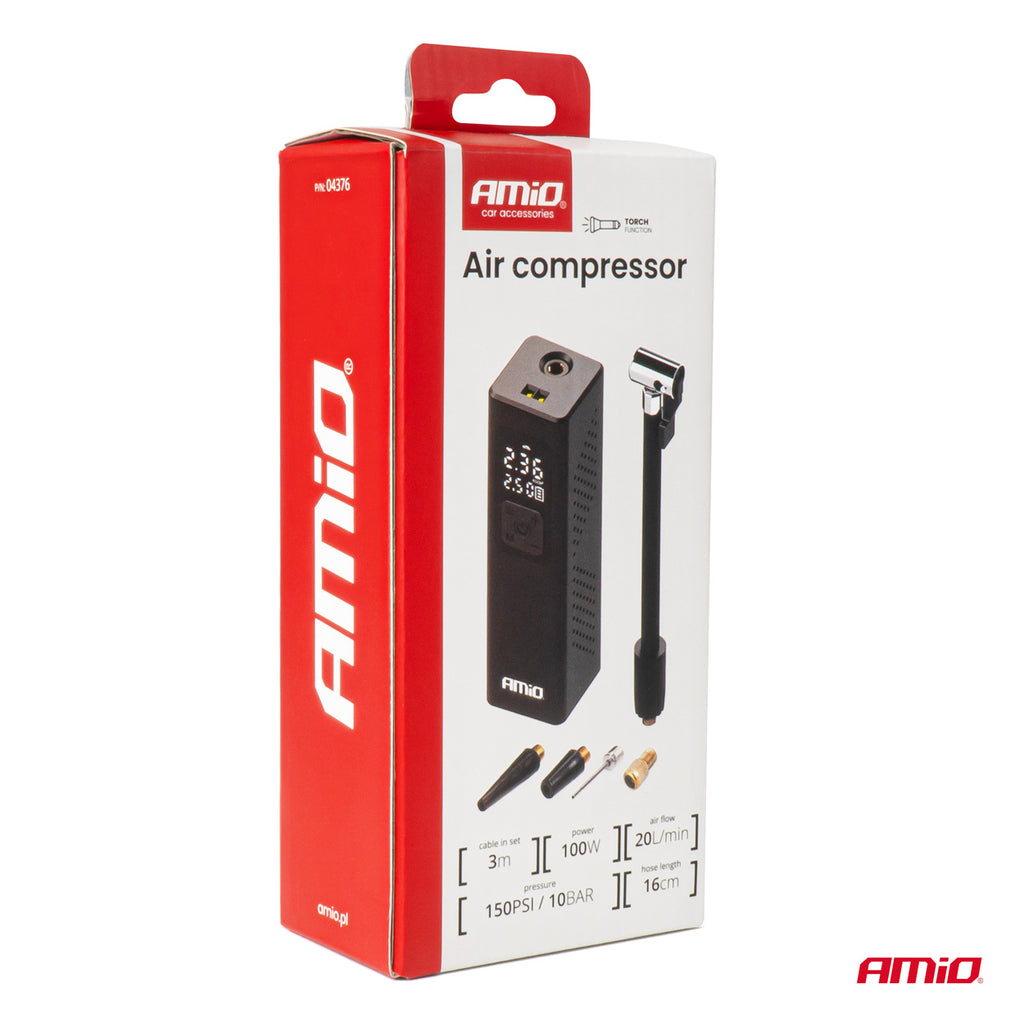 Automobielcompressor met LED-display 12V 100W AMiO 04376 - AMiO 04376 - afbeelding 6