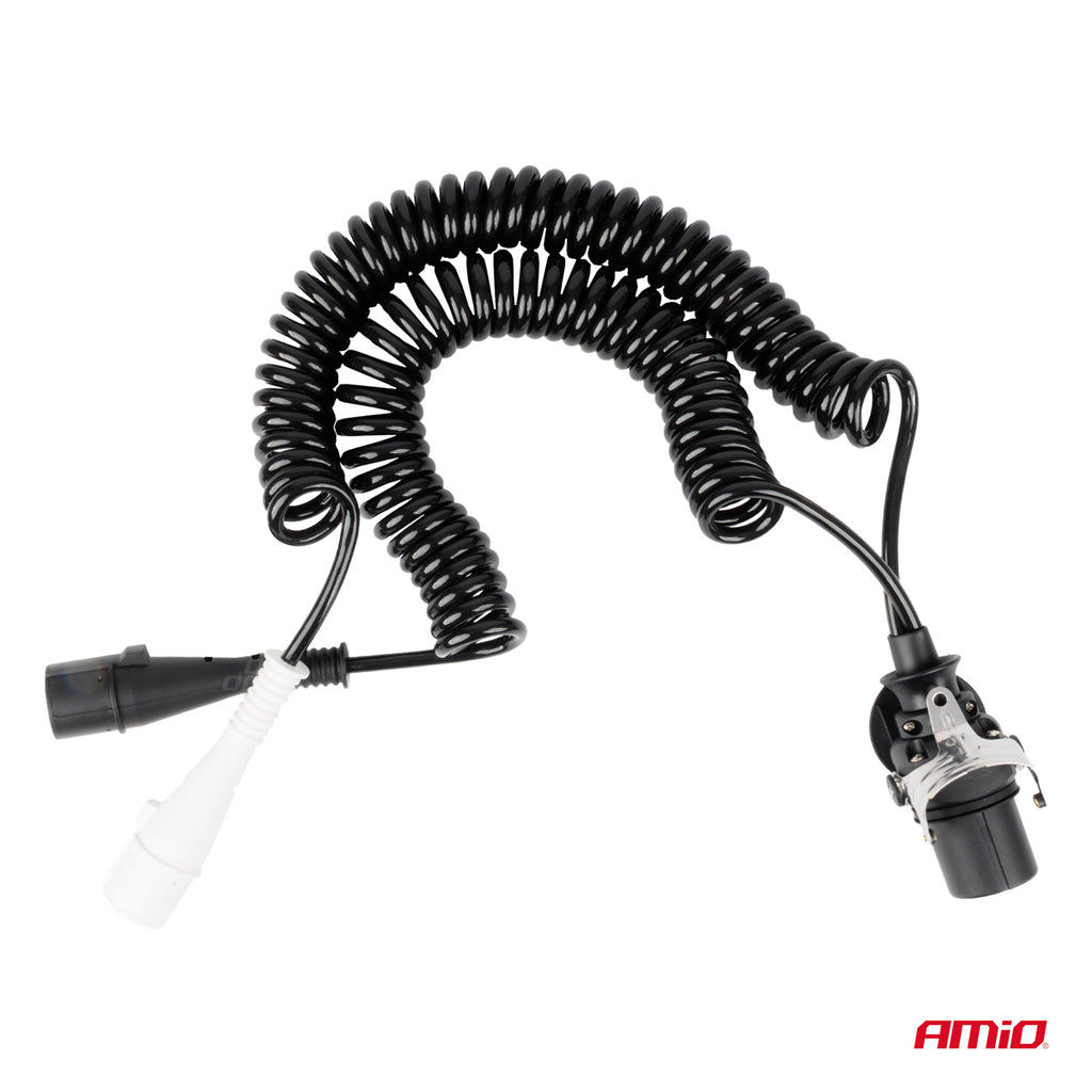 Veerkabel TIR 2x 7 PIN 15 PIN type N/S 5m 24V AMiO 04381 - AMiO 04381 - afbeelding 2