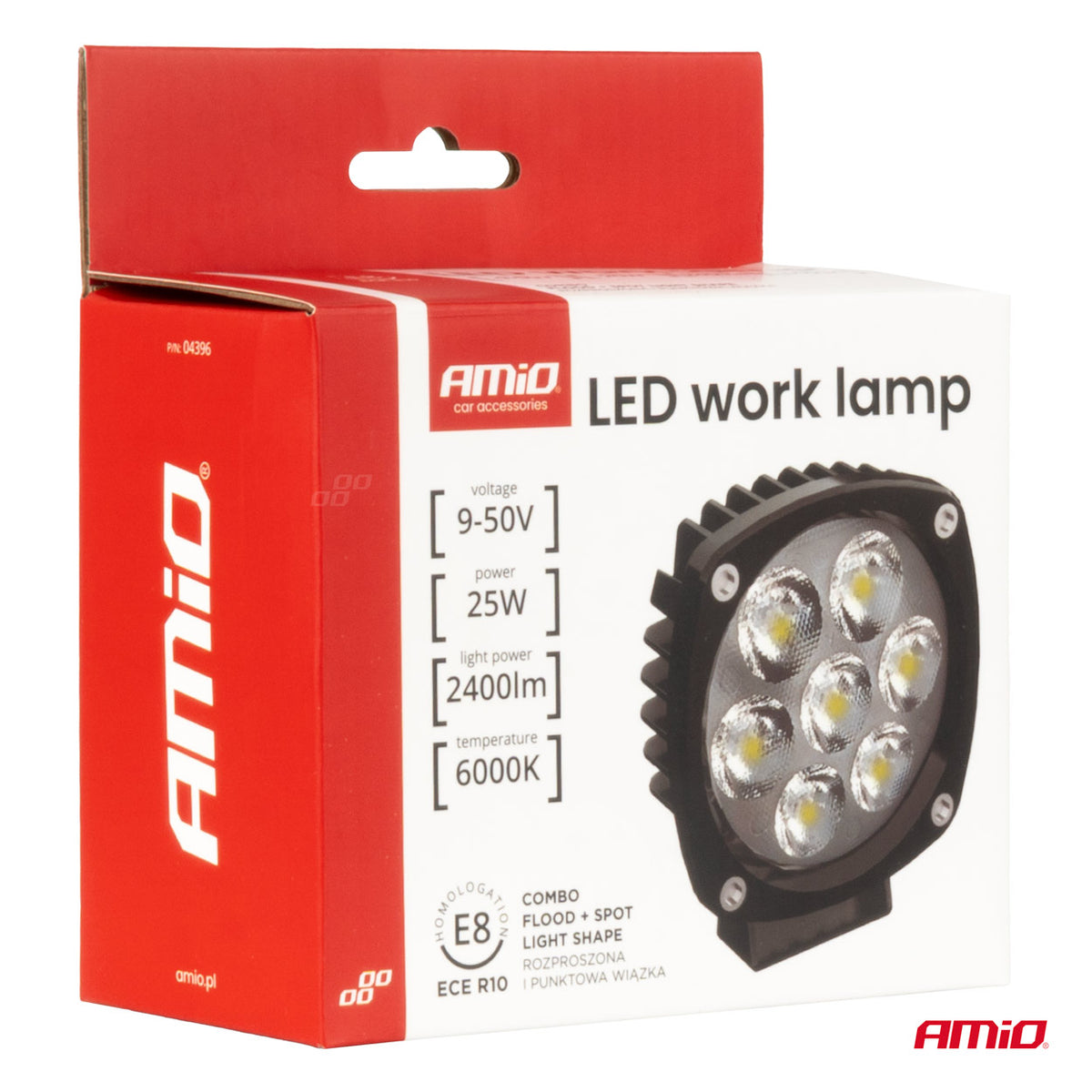 LED werklamp 25W COMBO 12V 24V AMiO 04396 - AMiO 04396 - afbeelding 8