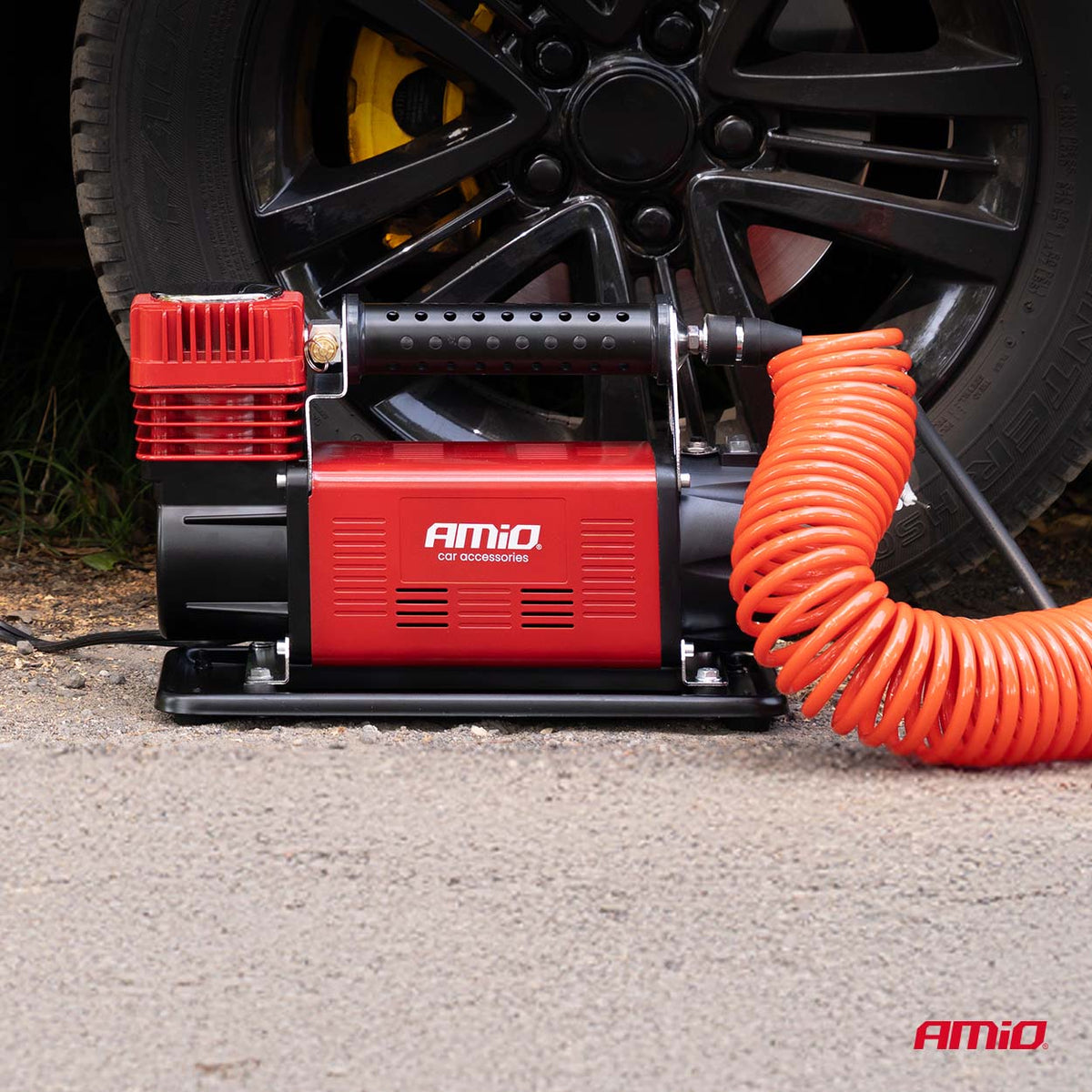 Auto luchtcompressor 600W 12V ACOMP-24 AMiO 04398 - AMiO 04398 - afbeelding 3