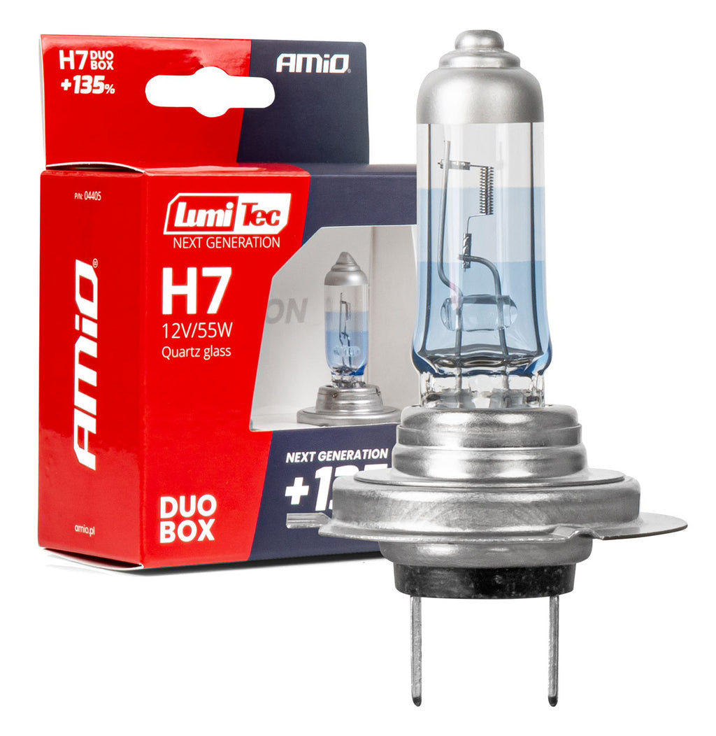 Halogeenlampen H7 12V 55W LumiTec NEXT GENERATION +135% DUO AMiO 04405 - AMiO 04405 - afbeelding 1