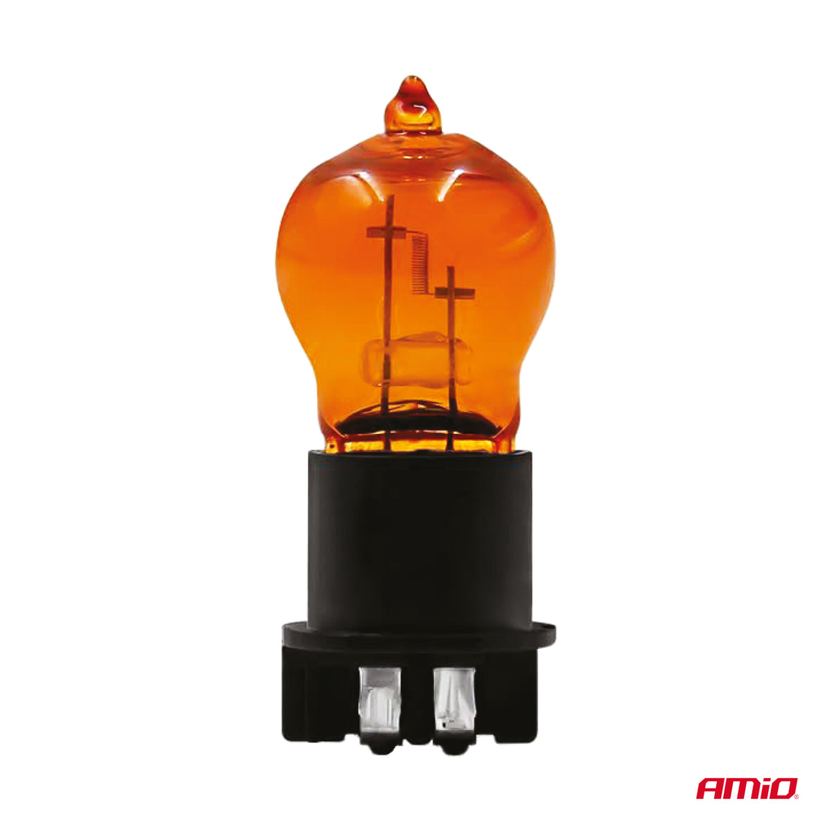 Halogeenlamp PWY24W WP3.3x14.5-4 Amber 12V 24W AMiO 04410 - AMiO 04410 - afbeelding 2