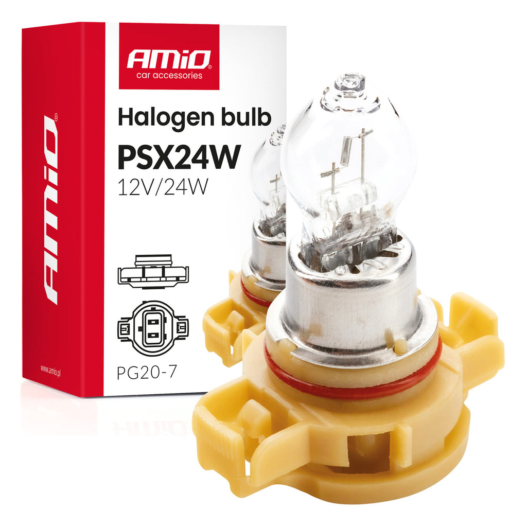 Halogeenlamp PSX24W PG20-7 12V 24W AMiO 04411 - AMiO 04411 - afbeelding 1