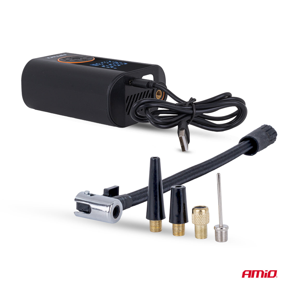 Draagbare luchtcompressor LED 40W USB-C ACOMP-25 AMiO 04414 - AMiO 04414 - afbeelding 5