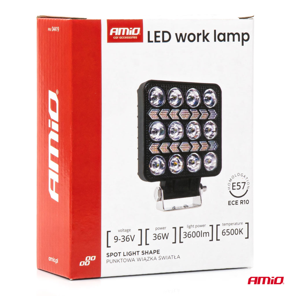 Werklamp AWL75 36W 6500K 3600lm 9-36V AMiO 04419 - AMiO 04419 - afbeelding 8