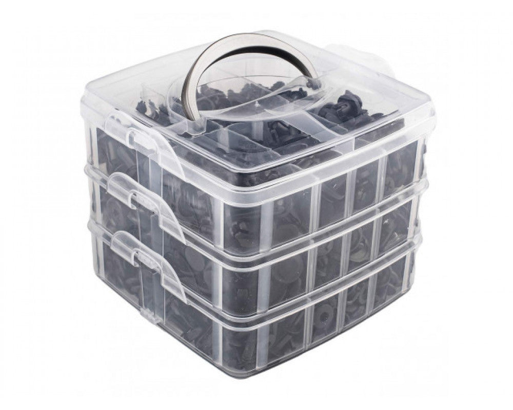 Universele set met 620stuks Automotive clips plus pinnen en gereedschap