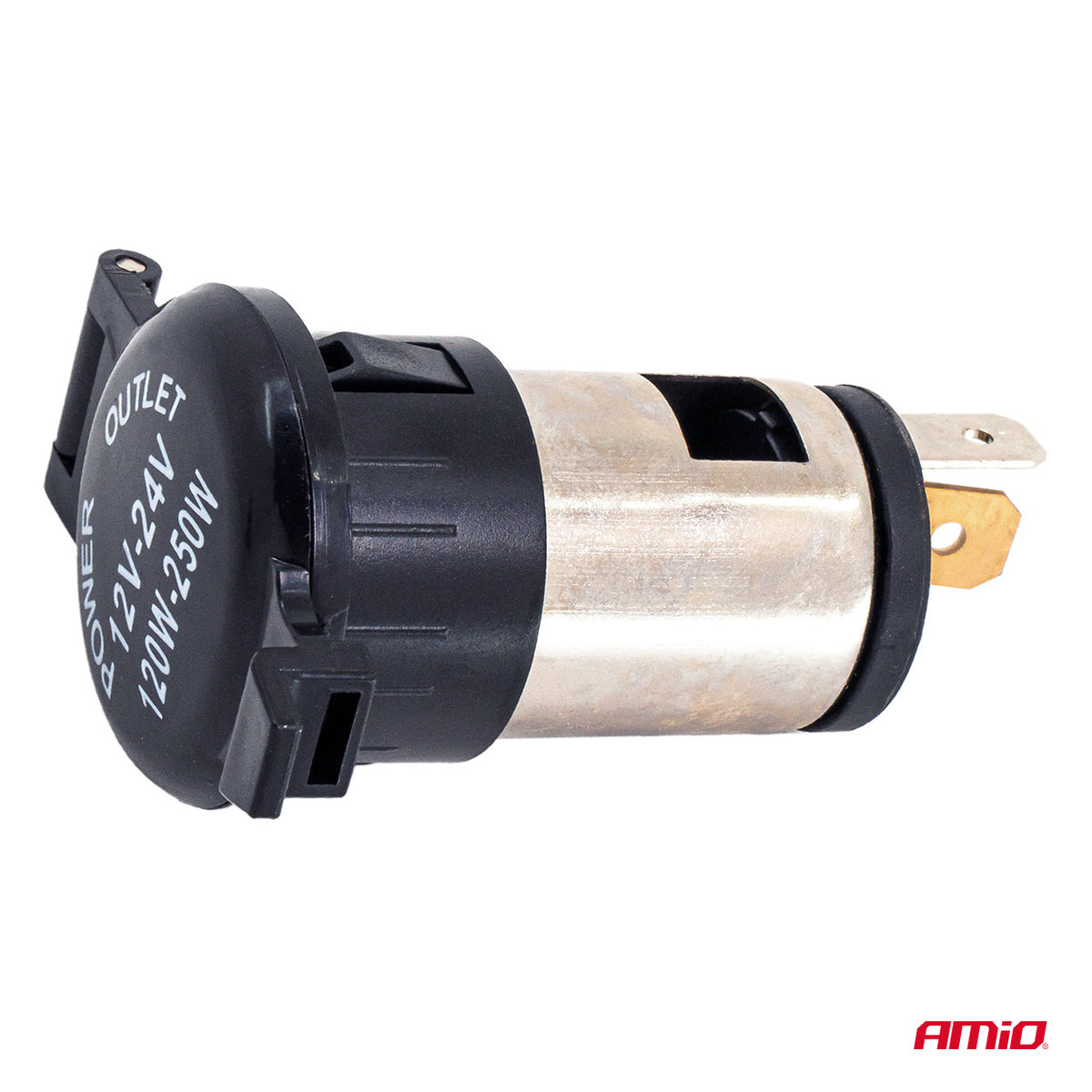 Stopcontact met klep 250W 12V 24V AMiO 04434 - AMiO 04434 - afbeelding 2