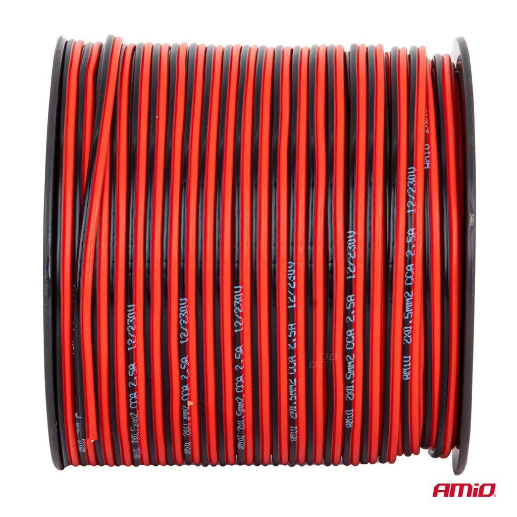 CCA luidsprekerkabel 2x0,5mm2 100m 2,5A AMiO 04456 - AMiO 04456 - afbeelding 3
