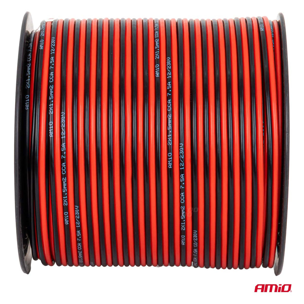 CCA luidsprekerkabel 2x1,5mm2 100m 7,5A AMiO 04459 - AMiO 04459 - afbeelding 3