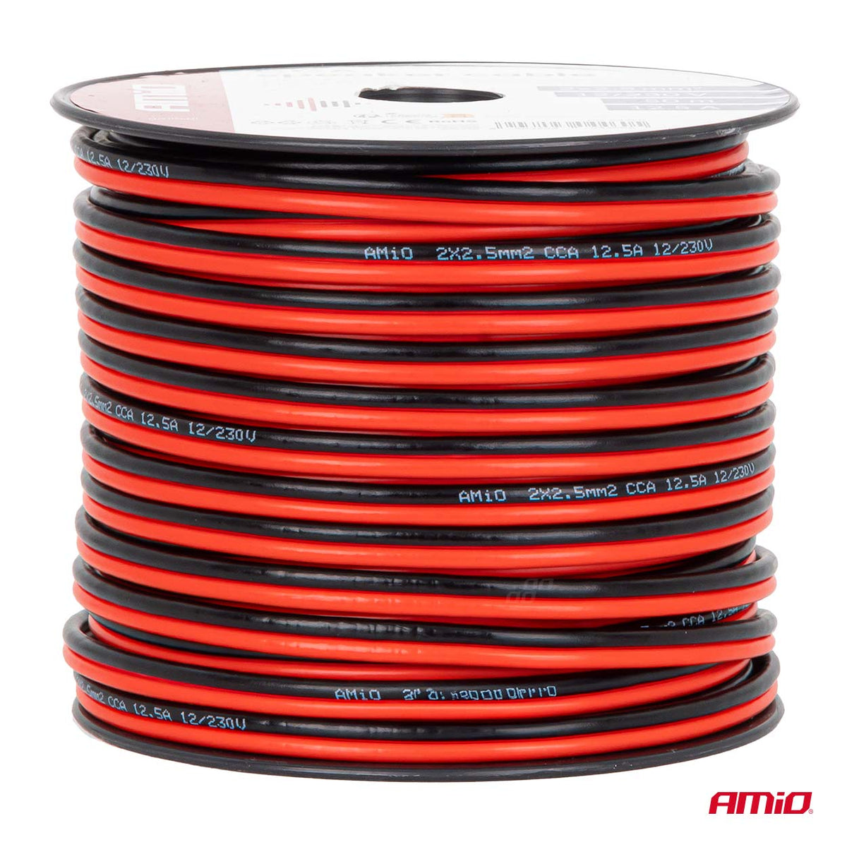 CCA-kabel 2x2,5 mm2 50m 12,5 A AMiO 04460 - AMiO 04460 - afbeelding 2