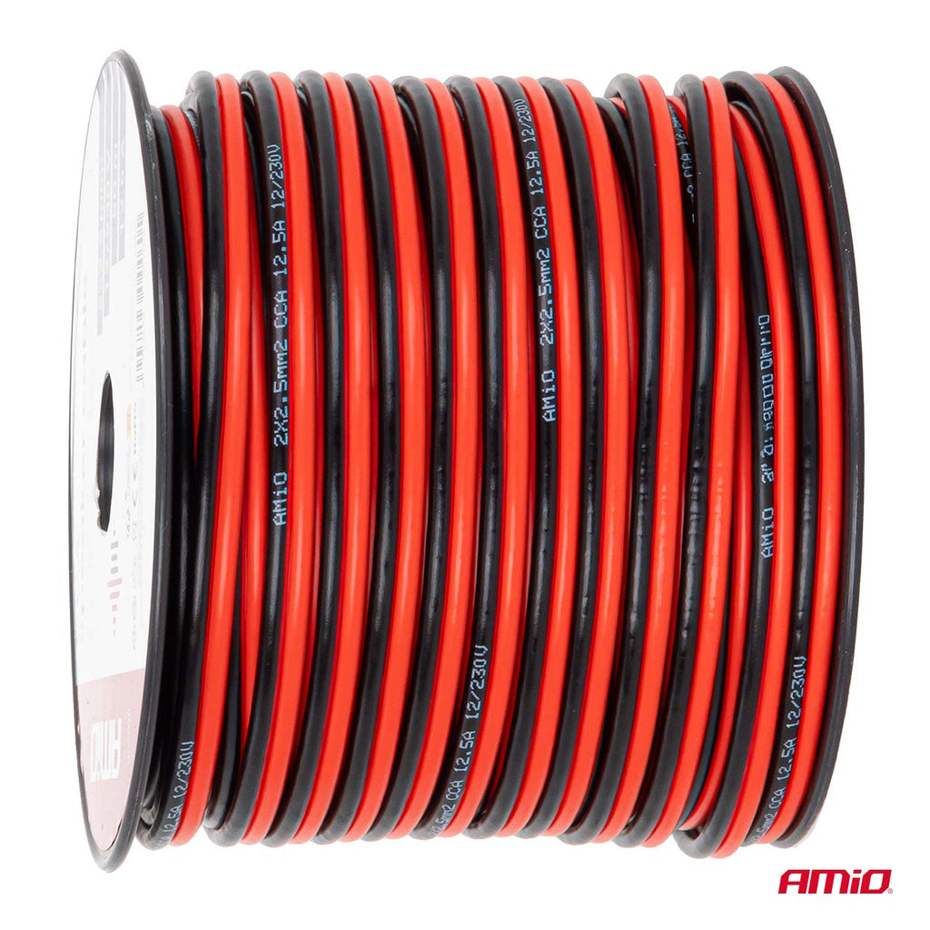 CCA-kabel 2x2,5 mm2 50m 12,5 A AMiO 04460 - AMiO 04460 - afbeelding 3