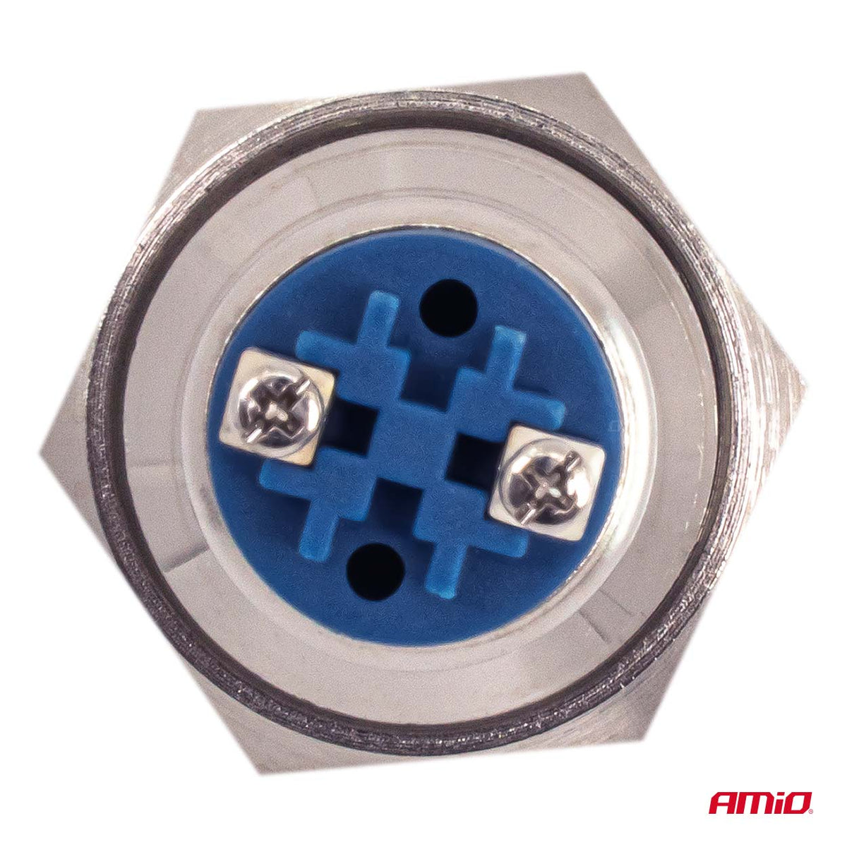 Ronde stalen schakelaar AAN/UIT 19mm 5A 12/230V AMiO 04474 - AMiO 04474 - afbeelding 5