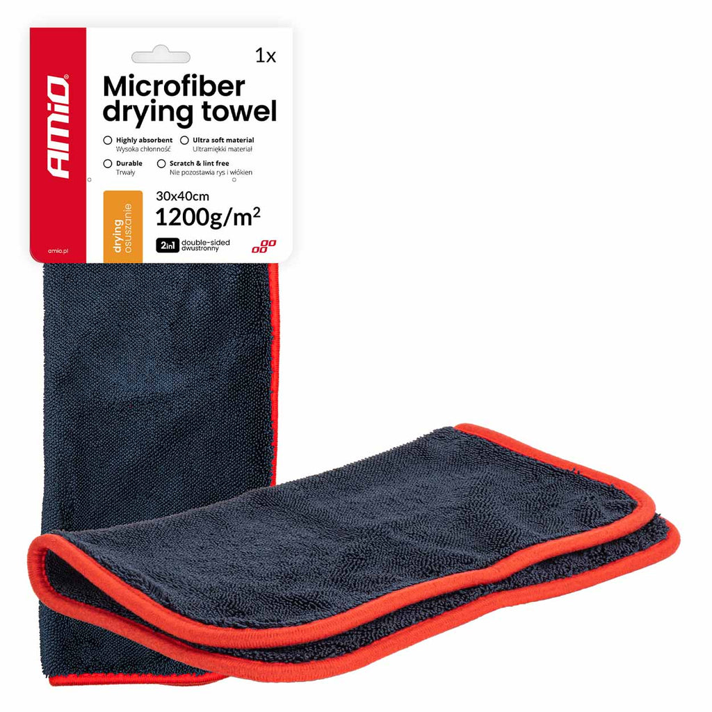 Microvezel droogdoek 1200g/m² 30x40cm AMiO 04491 - AMiO 04491 - afbeelding 1