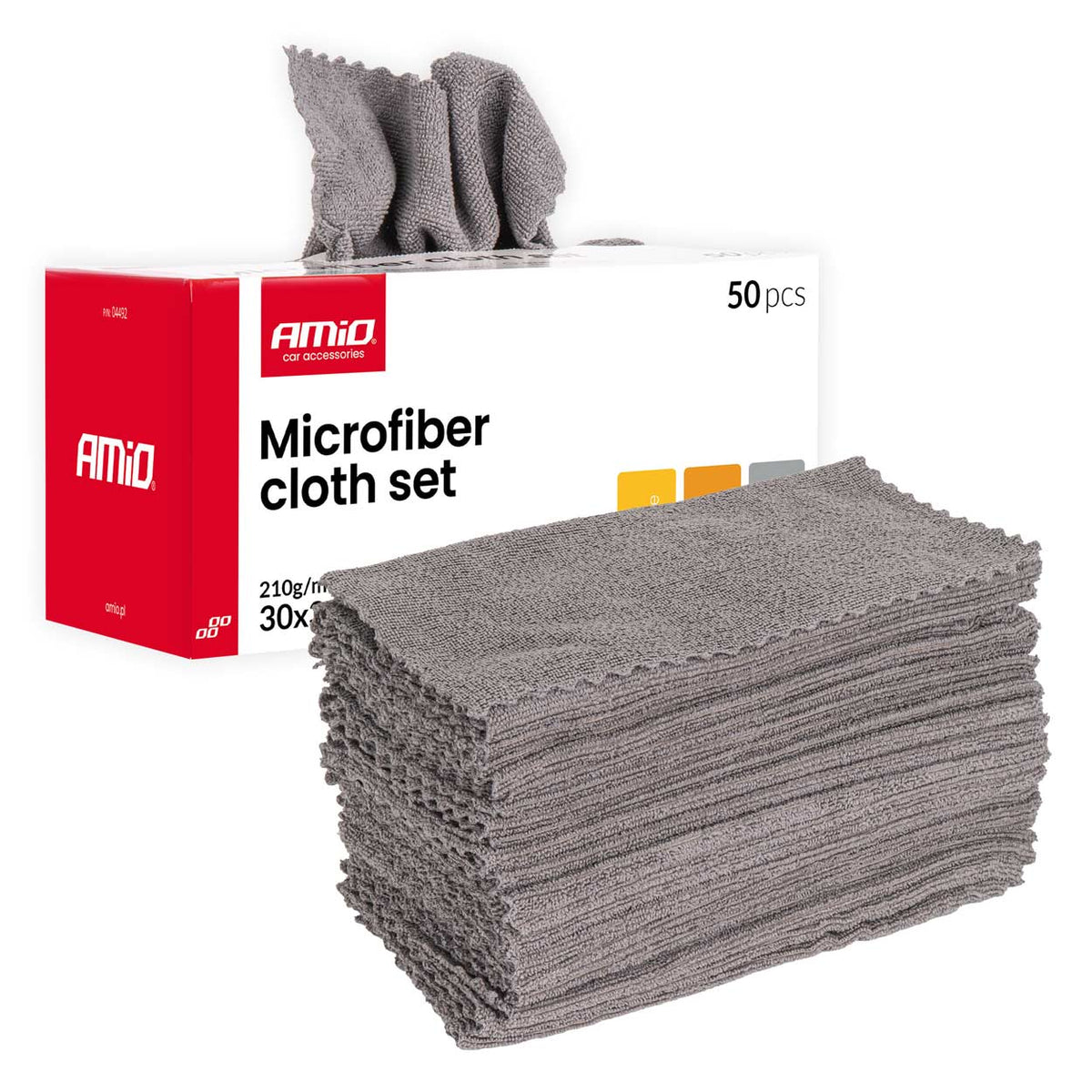 Microvezel doekenset 50st. 210 g/m² 30x30 cm AMiO 04492 - AMiO 04492 - afbeelding 1