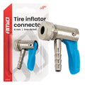 Ironn vernikkelde band inflator connector 6 mm AMiO 04497 - AMiO 04497 - afbeelding 1