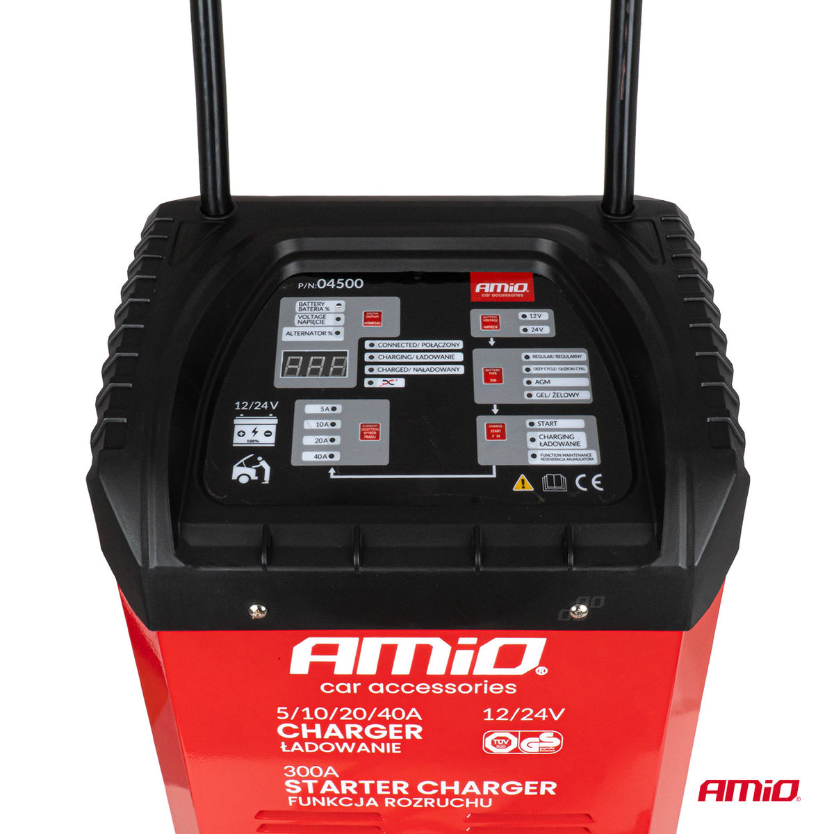 Acculader met starthulp max. 40A, 12V, 24V, opstart 300A, AMiO 04500 – AMiO 04500 – productafbeelding 8