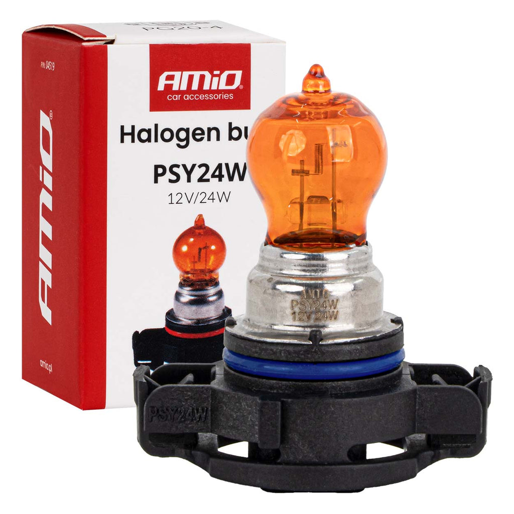 Halogeenlamp PSY24W 12V 24W PG20-4 AMBER AMiO 04519 - AMiO 04519 - afbeelding 5